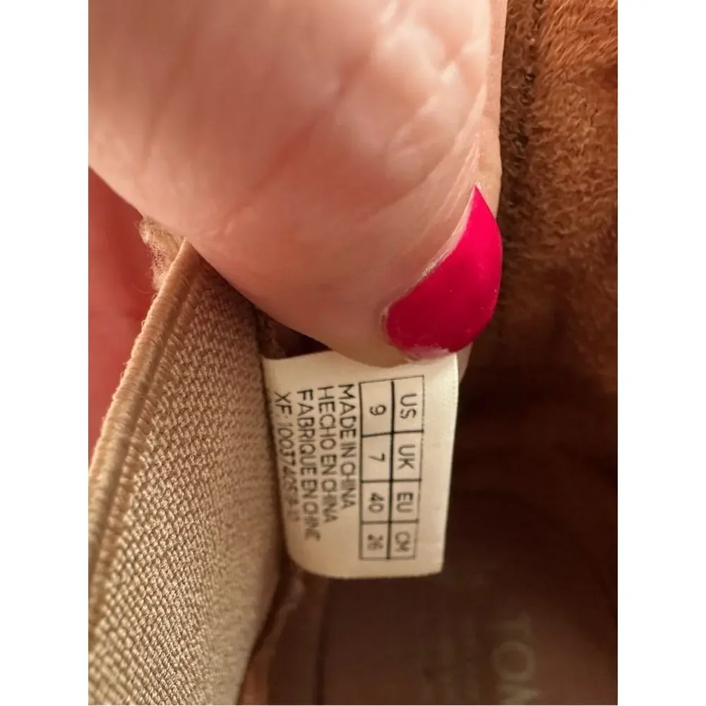 Toms Ella Chelsea Honey Leather Slip-on Ankle Boots Women's Size 9